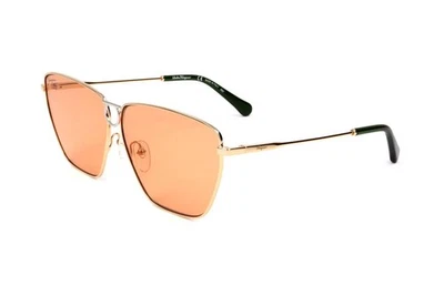 Ferragamo SF240S 789 YELLOW GOLD/ORANGE 63/10/140 WOMAN Sunglasses - Image 1 of 3