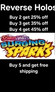Surging Sparks Reverse Holo Pokemon Cards - Picture 1 of 73