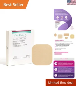 Apósitos para heridas hidrocoloides 6x6 pulgadas impermeables sin látex 5 unidades - Imagen 1 de 11