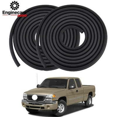 L+R Extended Cab Door Seal SET Weatherstrip For 2000-2006 Silverado Sierra X-Cab - Image 1 of 4