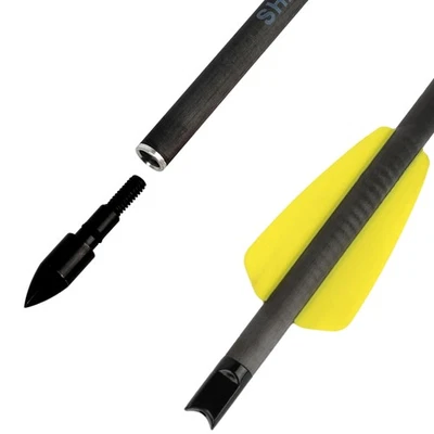 Pure Carbon Arrows Bolts 7.5" 15" Archery Broadhead Field Crossbow Hunting Shoot - Image 1 of 4