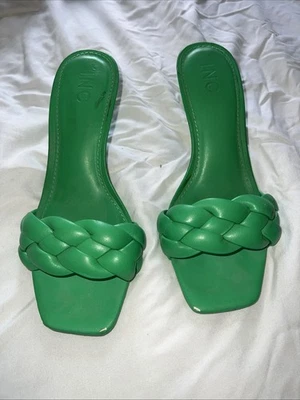 Emerald Braided Kitten Heel Size 6 - Image 1 of 3
