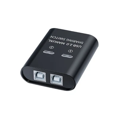 USB 2.0 Manual Sharing Switch 2 in 1 out USB Printer Sharing Converter Switcher - Image 1 of 4
