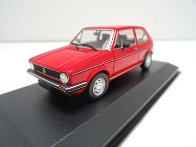 Volkswagen VW Golf 1 Modellino Auto Minichamps IN 1:43 Rosso Nuovo 940055161 - Immagine 1 di 4