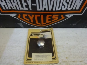 Vintage Harley BIG TWIN 4-SPEED TRANS CHROME SELF-TAP OVERSIZE FILLER HOLE CAP - Bild 1 von 5