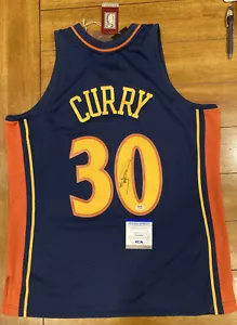 STEPHEN CURRY Authentic Mitchell & Ness Autographed SIGNED JERSEY NWT PSA COA - Picture 1 of 3