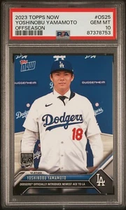 CANTIDAD🔥2023 TOPPS NOW YOSHINOBU YAMAMOTO RC OS25 PSA 10 - Imagen 1 de 1