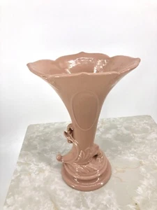 Vintage Keramik - Vase - Mid Century Füllhorn rosa lila - Bild 1 von 7