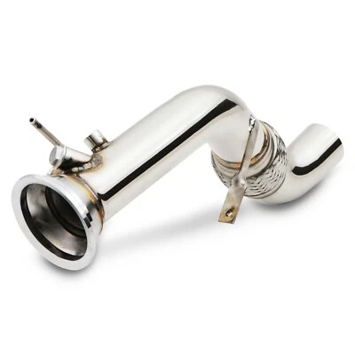 STAINLESS DPF PIPE REMOVAL EXHAUST DOWNPIPE FOR BMW X5 X6 3.0D E83 E70 E71 06-11 - Image 1 of 4