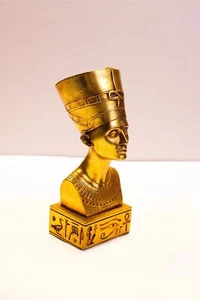 Hoja de Oro Reina Egipcia Nefertiti - Reinas de Egipto - Hermosa Reina - Imagen 1 de 4