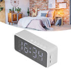 (white) Alarm Clock Radio Multifunctional Portable Speaker Clock Speaker