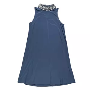 Marina Cocktailkleid Größe 8 Juwel Y2K hochgeschlossen Abschlussball Hochzeit formell bequem Etuikleid - Bild 1 von 5
