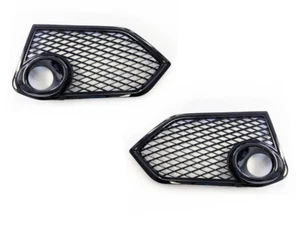 2017 2018 2019 Honda Civic FK8 Type R Fog Light Covers (Open Mesh) Gloss black - Bild 1 von 6