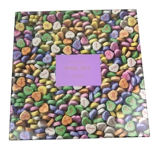 Pink Sky 500 pc Jigsaw Puzzle "Love Hearts" Conversation Hearts Valentines 20x20 - Picture 1 of 12
