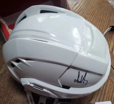 Bonito Casco Autografiado Alexander Ovechkin Tamaño Completo NHL JSA FS Capitals Hockey Foto 1 de 4