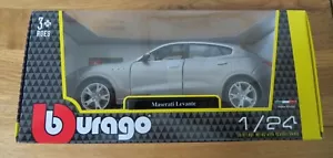 Maserati Levante 1:24 Scale NEW Boxed Die Cast Gift Sports Car Burago - Picture 1 of 3