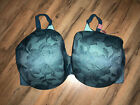 Nwt Cacique Bra 44 H Full Coverage - Green Lace Invisible Back Smoother $67.95