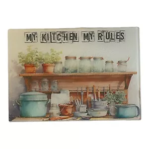 8x11 tagliere vetro temperato~cucina~contenni~utensili~arinello~regole~regalo - Foto 1 di 1