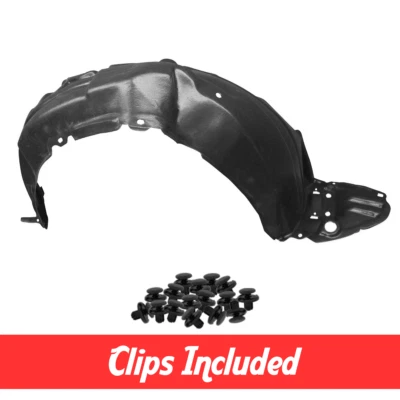 Front Right Side Fender Liner w/ Clips For 2012-2014 Toyota Prius C TO1249185 - Image 1 of 4