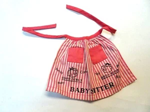 Mattel Vintage 1960s Barbie Babysits Apron in Nice condition* - Picture 1 of 3