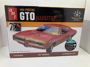 AMT 1968 Pontiac GTO Hardtop 1/25 Scale Plastic Model Car Kit New Sealed - Picture 1 of 6