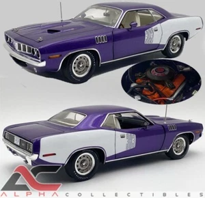 ACME A1806135 1:18 1971 PLYMOUTH CUDA (EN VIOLETA) TAPA DURA - Imagen 1 de 6