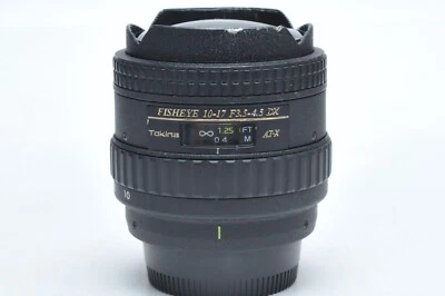 Lente ojo de pez Nikon F Tokina AF 10-17 mm f3,5-4,5 AT-X DX Foto 1 de 3