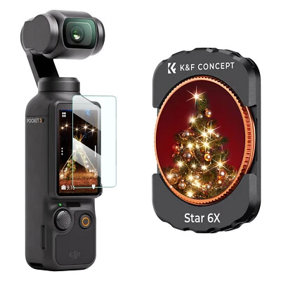 K&F Concept Magnetic Star Filter for DJI Osmo Pocket 3 Sparkling Effect Filter - Image 1 of 4
