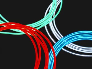 LETRONIX 150cm 1,5m Neon Kabel Rot El Wire Leuchtdraht Lichtschnur für 12 Volt - Picture 1 of 3