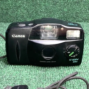 Canon SNAPPY LX II ~ 35mm Point & Shoot Film Camera, Black ~ Tested & Works - Picture 1 of 7