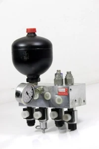 Steuerblock Niveauregulierung 12 VDC hydraulische Auflagelastregelung 50 150kg - Picture 1 of 3