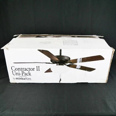MinkaAire Contractor II Uni-Pack 52" Ceiling Fan F448L-ORB - READ DESCRIPTION - Image 1 of 4
