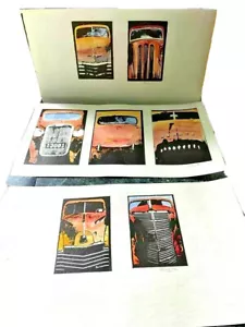 3 Original Watercolor Artworks Old Holden Car Set Artist Harvey Stone Australia - Picture 1 of 4