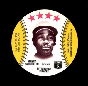 Discos MSA Buckmans 1976 Manny Sanguillen Pittsburgh Pirates como nuevos - Imagen 1 de 2