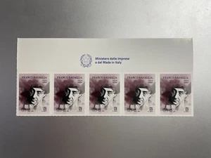 2024 Striscia da 5 Franco Basaglia con Ministero Imprese MIMIT - Picture 1 of 2