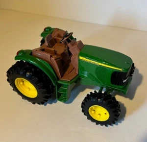 Ertl John Deere Green Brown Seat 10” Tractor Loader Toy Steering Wheel Moves EUC - Picture 1 of 2