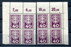 Danzig PORTO 3 corner block ** MNH mint never hinged (H8903 - Picture 1 of 1