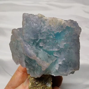 423g Purple-Blue Fluorite Cluster w/ Quartz , Yaogangxian, Hunan, China - Picture 1 of 8