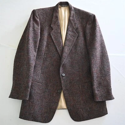 Vtg Pierre Cardin 40L Thick Heavy Tweed USA Made Blazer Sport Coat Jacket - Image 1 of 4