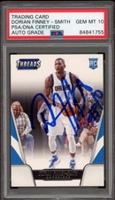 Dorian Finney-Smith Signed 2016 Panini Threads  Rookie Card #199 Psa GEM 10 AUTO