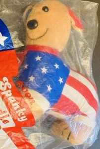 Vintage 1992 AVON Spanky Doodle Doggie Stuffed Puppy USA Plush Dog Patriotic - Picture 1 of 6