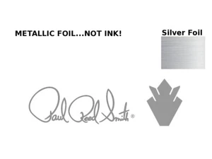Paul Reed Smith Guitar Decal logo Foil Headstock Waterslide Restoration 113s - Picture 1 of 1