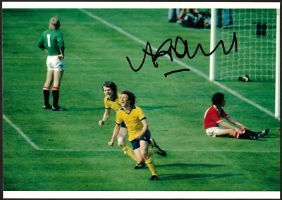 Alan Sunderland Arsenal signiertes Foto/Postkarte 1979 Finale FA Cup Echtheit... - Bild 1 von 2