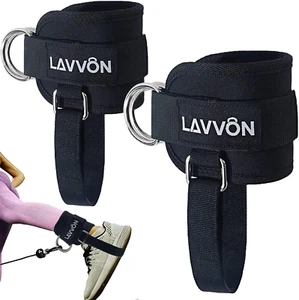 Adjustable Ankle Straps for Cable Machines - Glute Kickback Attachments - Picture 1 of 12