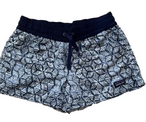 Patagonia Costa Rica Girls Baggies Shorts Blue size Medium - Picture 1 of 9