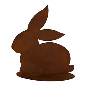 Osterdeko Hase, Rost Deko Osterhase Edelrost Gartendeko Vintage Tischdeko Ostern - Bild 1 von 5