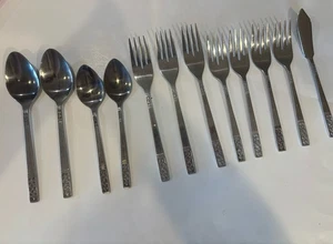Custom Craft Edelstahl Besteck 12 Teile Gabeln Löffel Taiwan - Bild 1 von 6