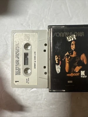 Sonny and Cher Live cassette tape Kapp Records - Image 1 of 2