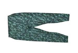 Nike One Women's Skinny Legging Dri Fit Green Abstract Size M Polyester - Picture 1 of 8