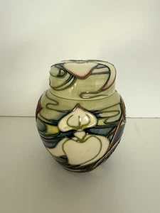 Moorcroft Orchid Arabesque Ginger Jar 769/4 designed by Emma Bossons 2003 - Picture 1 of 8